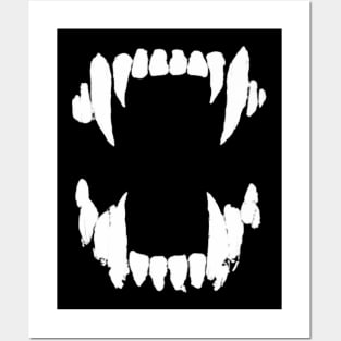 teeth of a predator WHITE Posters and Art